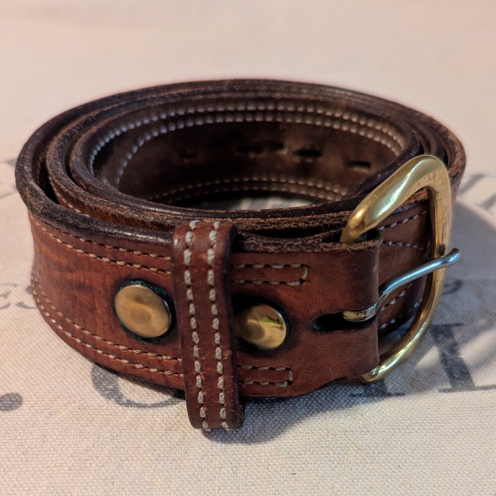 Bianchi Leather Belt